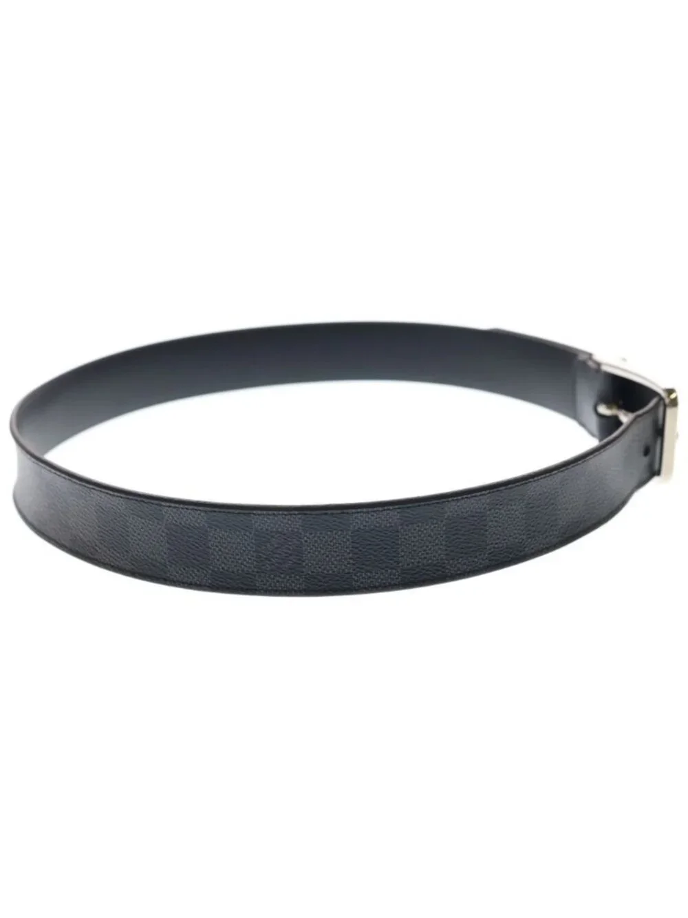 Louis Vuitton Ceinture Pont Neuf Leather Belt Black